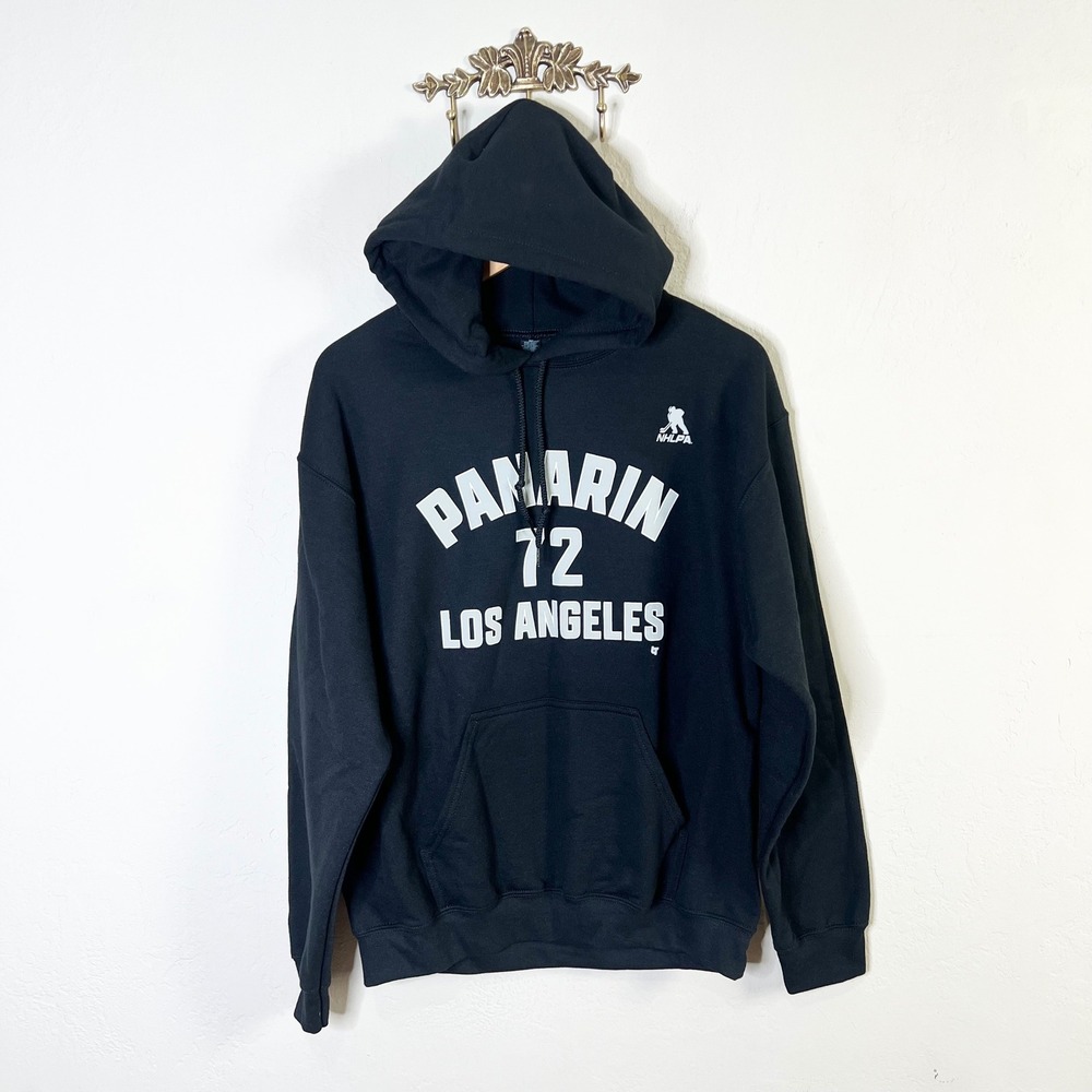 Artemi Panarin 72 Los Angeles NHLPA BreakingT Hoodie Men Size Medium Black New